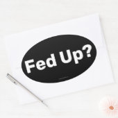 食べ物を与えステッカー 楕円形シール (封筒)