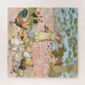 食べ物を与えズヴィンテージプリント ジグソーパズル (横)