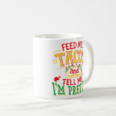 食べ物を与えタコスよ教えてかわいらし コーヒーマグカップ (正面右)