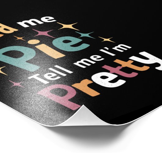 食べ物を与えパイと感謝祭の事を言かわいらしえ フォトプリント            (角)