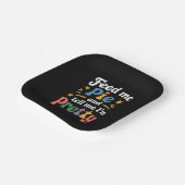 食べ物を与えパイと感謝祭の事を言かわいらしえ ペーパープレート (傾斜あり)