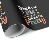 食べ物を与えパイと感謝祭の事を言かわいらしえ ラッピングペーパー (ロールコーナー)