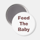 食べ物を与えベビー マグネット (正面/裏面)