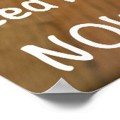 食べ物を与え今！ ポスター (角)