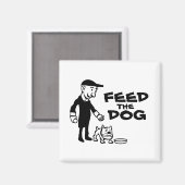 食べ物を与え犬 マグネット (正面/裏面)