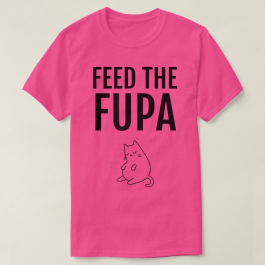 食べ物を与え猫  Tシャツ (デザイン正面)