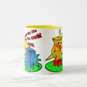 食べ物を与え箱 – 世界保はクリーン ツートーンマグカップ (中央)