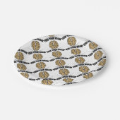 食べ物を与え脳 ペーパープレート (アングル)