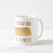 食べ物を与え転がソーセージだかわいらしと コーヒーマグカップ (正面右)