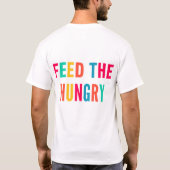 食べ物を与え飢えたUSAID Tシャツ (裏面)