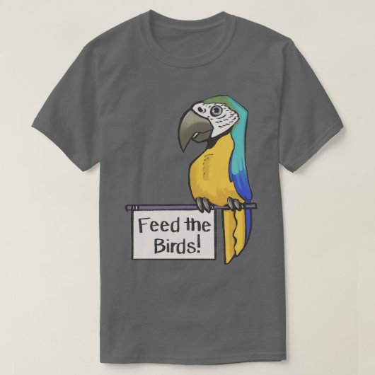 食べ物を与え鳥 Tシャツ (デザイン正面)