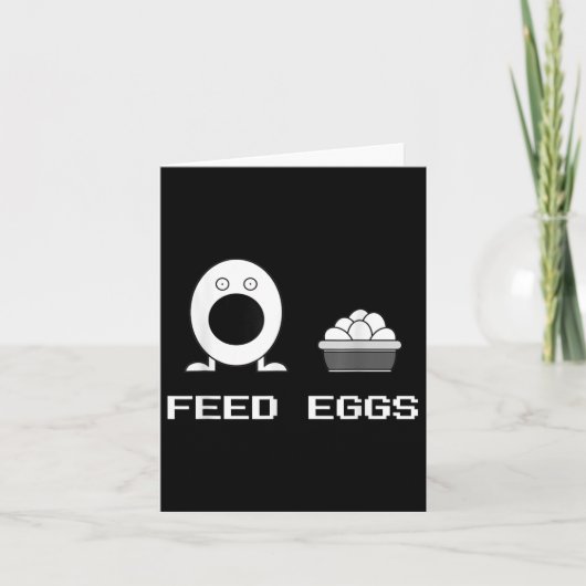 食べ物を与えEggs Iは喜劇を考え笑離れうべきだGa カード (正面)