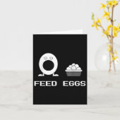 食べ物を与えEggs Iは喜劇を考え笑離れうべきだGa カード (黄色い花)