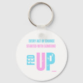 食べ物を与えKeychain - Transプライド版 キーホルダー (裏面)