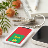 食べ物を与えMe Hangly Battery キーホルダー (正面右)