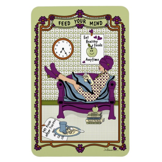 食べ物を与えMind_A_4x6冷蔵庫磁石 マグネット (縦)