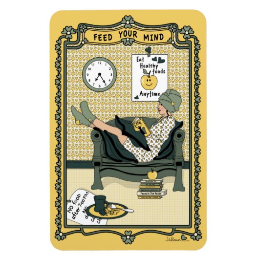 食べ物を与えMind_C_4x6冷蔵庫磁石 マグネット (縦)