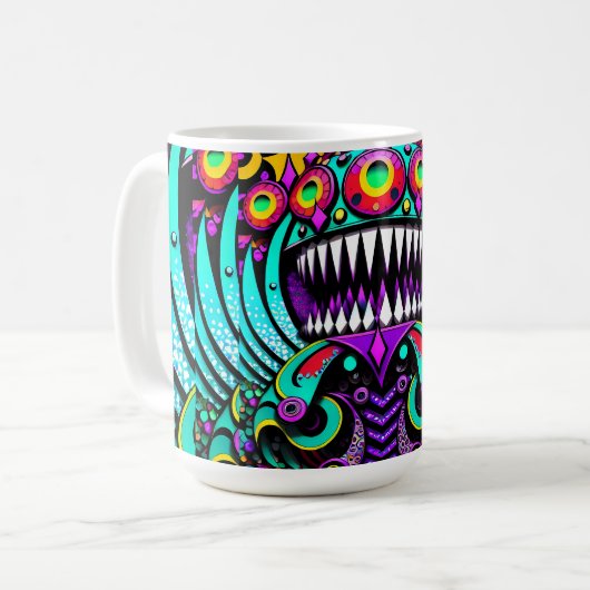 食べ物を与えs Art Wars - Ken Gage Art コーヒーマグカップ (正面左)