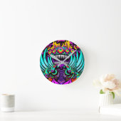 食べ物を与えs Art Wars - Ken Gage Art ラウンド壁時計 (ホーム)