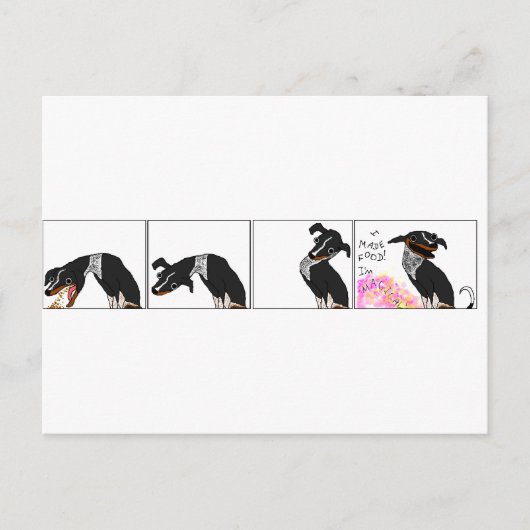 「食べ物を作った」 ポストカード (正面)