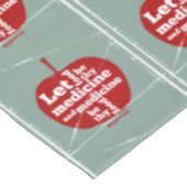 食べ物を医学Hippocrates引用文 テーブルクロス (アングル)