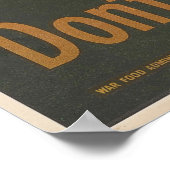 食べ物を無駄にしないで、皿をきれいに舐めなさい ポスター (角)