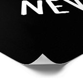 食べ物を粉々におもしろいしないタフなクッキー濃色BG ポスター (角)