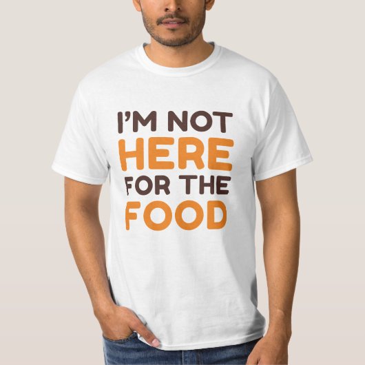 食べ物を買いに来たわけではない Tシャツ (正面)