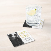 食べ物を酒に浸し、悪い踊りを動かす日付を救う スクエアペーパーコースター (インサイチュ)