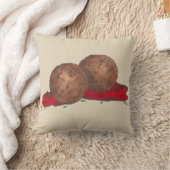 食べ物イタリアンミートボールマリナラソース料理 クッション (ブランケット)