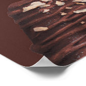 食べ物スケッチおいしい美しいデザートとパスター ポスター (角)