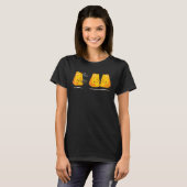 食べ物チーズを溶かすおいしいスライスを人々に言う Tシャツ (正面フル)