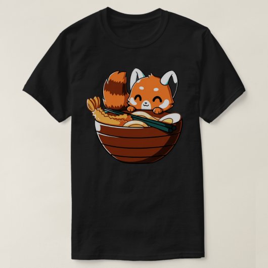 食べ物パンダ Tシャツ (デザイン正面)