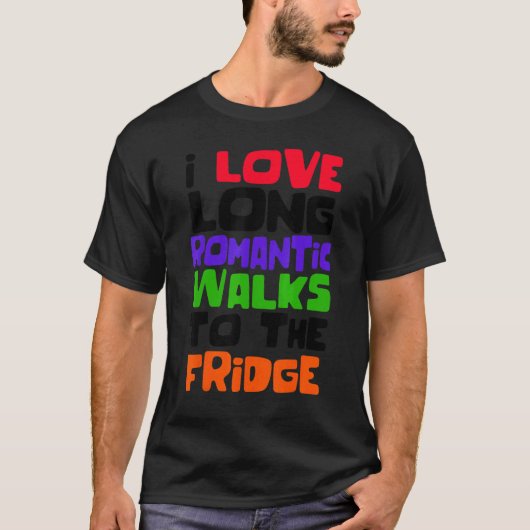 食べ物ユーモアのあるおもしろいジョーク Tシャツ (正面)