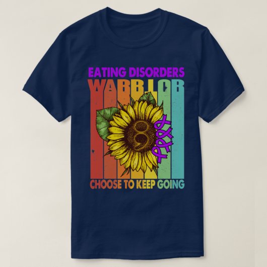 食べ物士族が下宿を選択す保る障害 Tシャツ (デザイン正面)