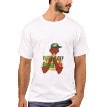 食べ物大好きな人への面白いTシャツ - 人はオフ、食べ物はオン