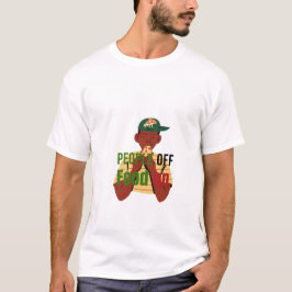 食べ物大好きな人への面白いTシャツ - 人はオフ、食べ物はオン Tシャツ