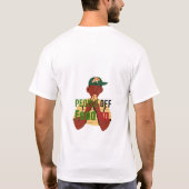 食べ物大好きな人への面白いTシャツ - 人はオフ、食べ物はオン Tシャツ (裏面)