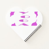 食べ物好きのために作られた素敵なケーキはピンク色です ノートブック (裏面)