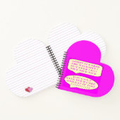 食べ物好きのために作られた素敵なケーキはピンク色です ノートブック (内部)