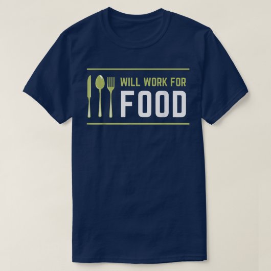 食べ物好き嫌いおもしろい胡主席に勤める Tシャツ (デザイン正面)