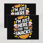 食べ物好き食べ物を食べにおもしろい来たばかりだ 招待状 (正面/裏面)