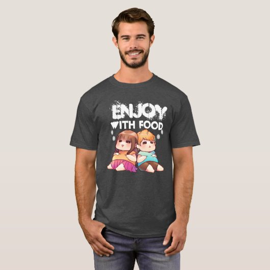 食べ物好き Tシャツ (正面フル)