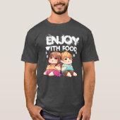 食べ物好き Tシャツ (正面)