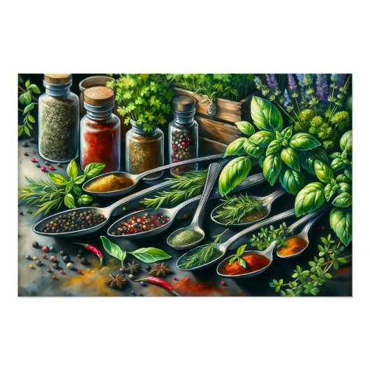 食べ物好クールきの香辛料 ポスター (正面)