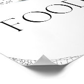 食べ物小さなブー赤ちゃんシャワーハロウィーン ポスター (角)