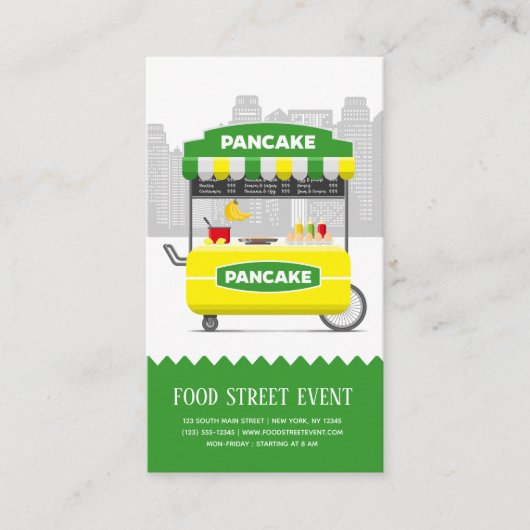 食べ物通りパンケーキ 名刺 (正面)