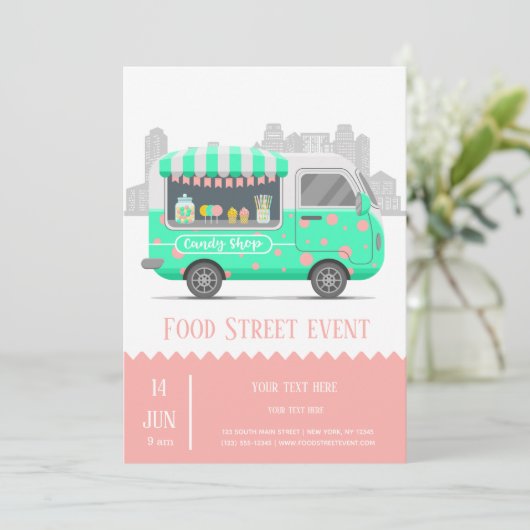 食べ物通り菓子屋 招待状 (スタンド正面)