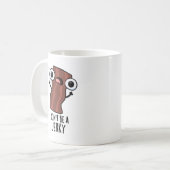 食べ物騒ぎをしないでおもしろいくれ コーヒーマグカップ (正面左)