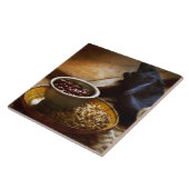 食べ物 – コーヒー – 焼きたて タイル (側面)